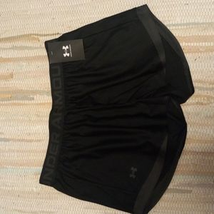 New with tags, Under Armour black shorts